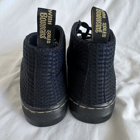DR. MARTEN'S Daytona sz 6 Womens Black Fabric Chukka Boots - EUC - Picture 4 of 11